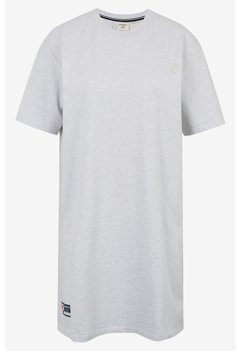 Rochie-tricou din amestec de bumbac cu logo discret