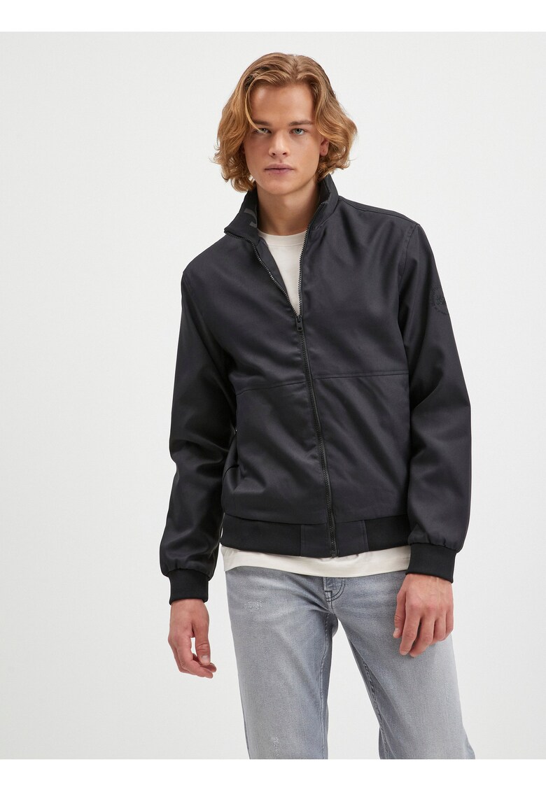 Jacheta bomber regular fit cu fermoar Jax -