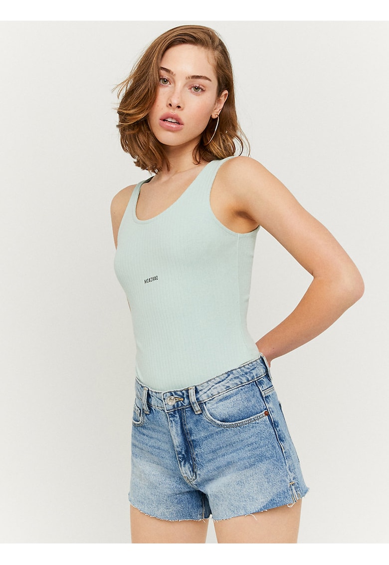 Pantaloni scurti din denim cu talie medie