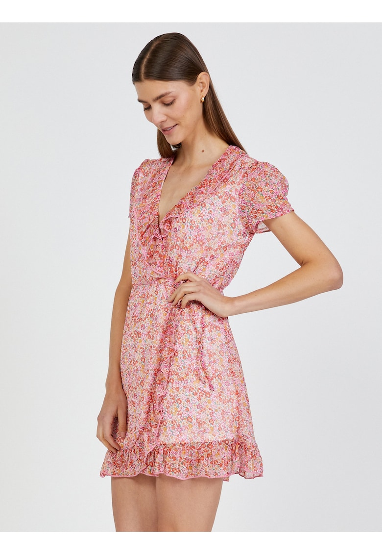 Rochie petrecuta cu imprimeu floral