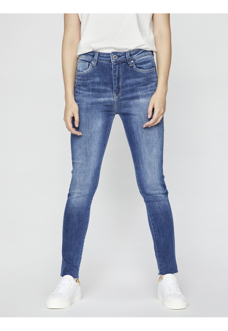 Blugi slim fit din bumbac - cu buzunare