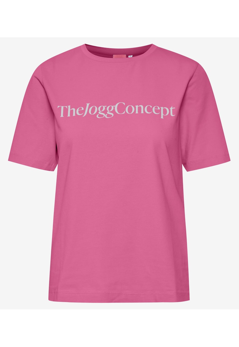 Tricou din amestec de bumbac cu logo metalizat