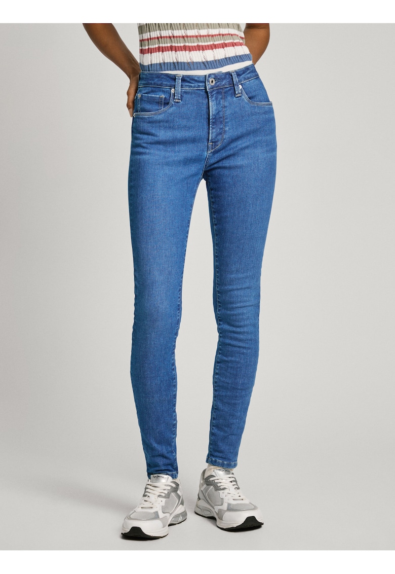 Jeans cu croiala super skinny fit