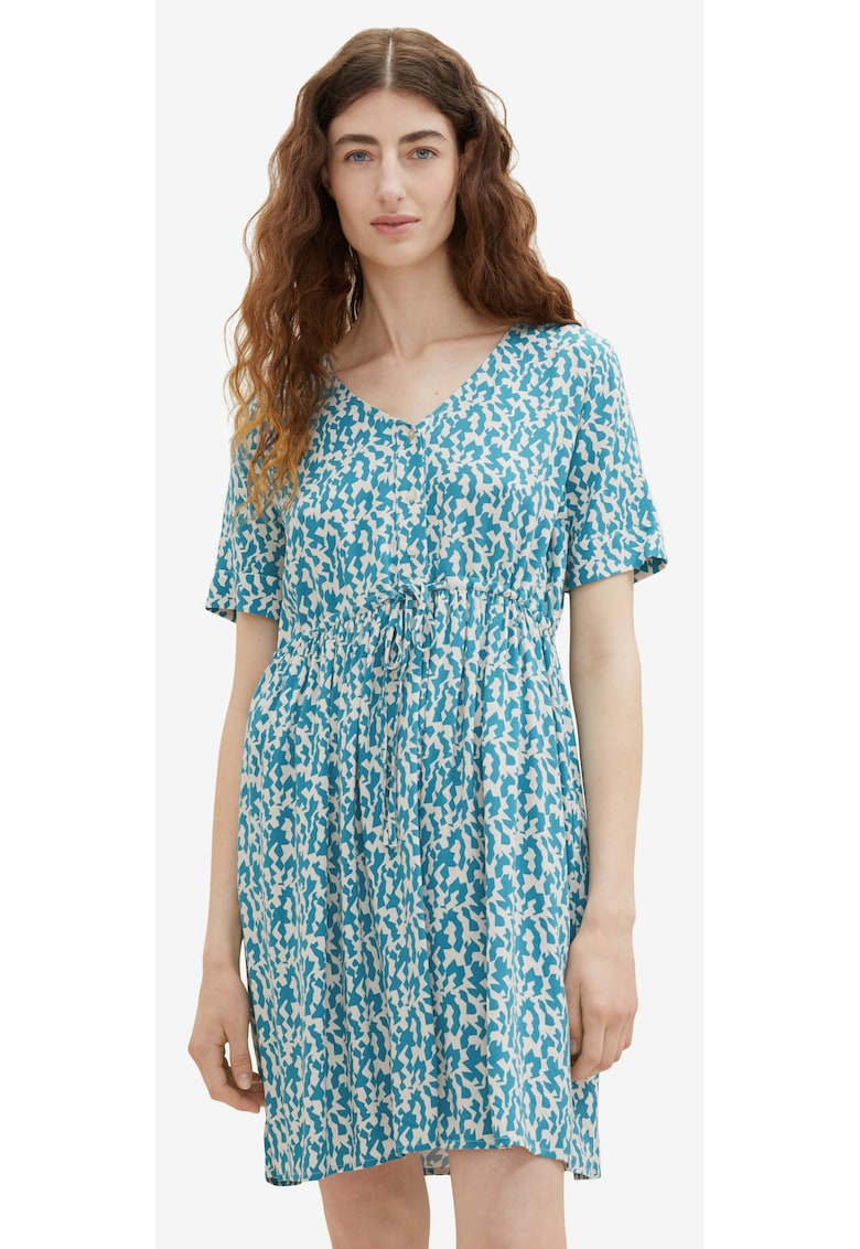 Rochie lejera din viscoza cu imprimeu abstract