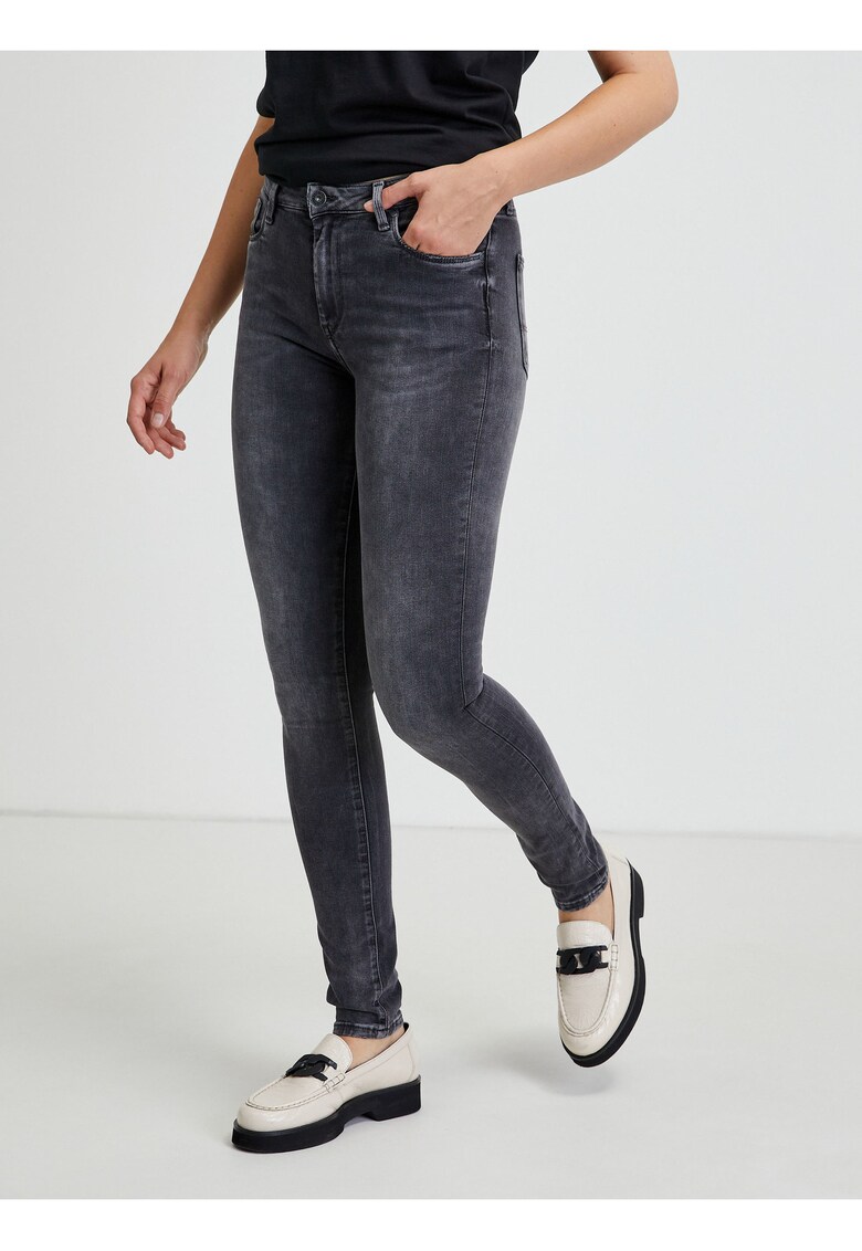 Blugi slim fit cu talie medie -