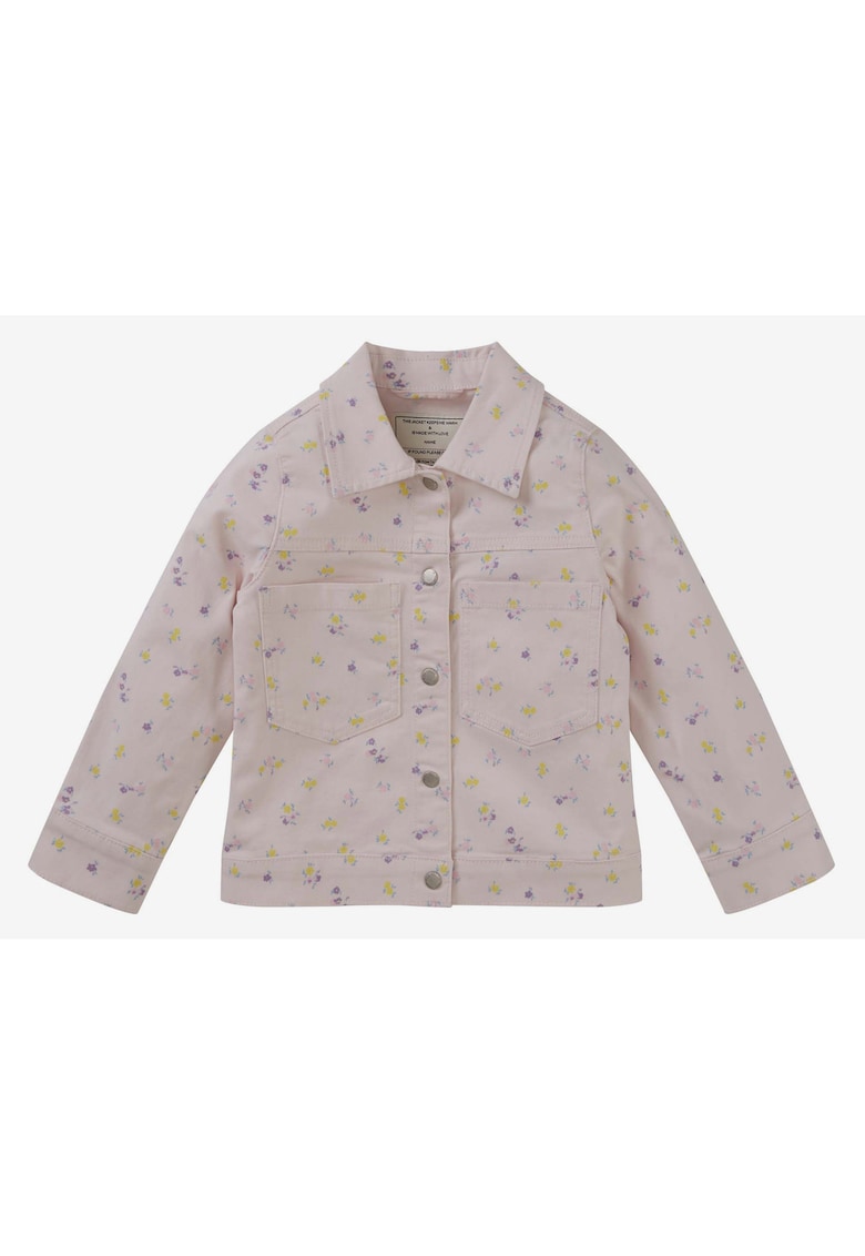 Jacheta denim regular fit cu nasturi