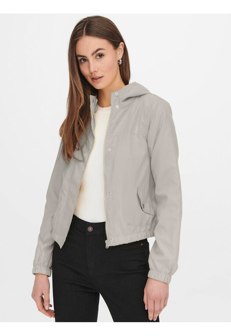 Jacheta regular fit cu gluga -