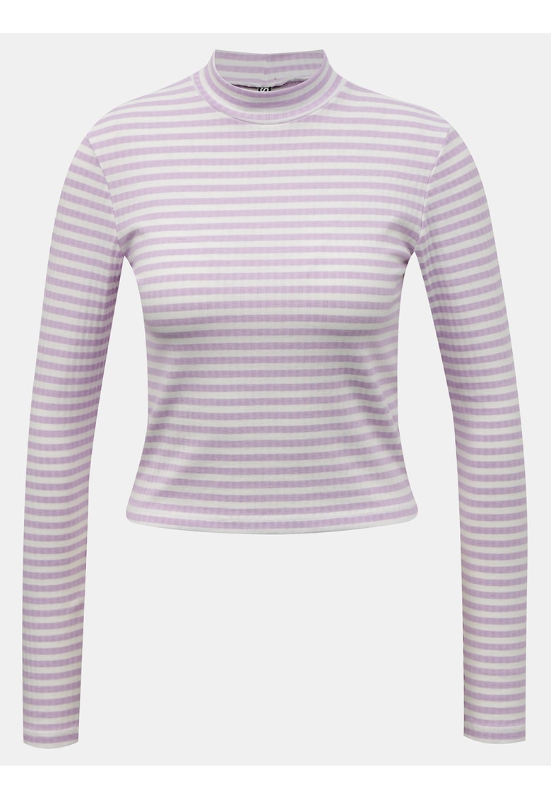 Bluza cu dungi si guler scurt