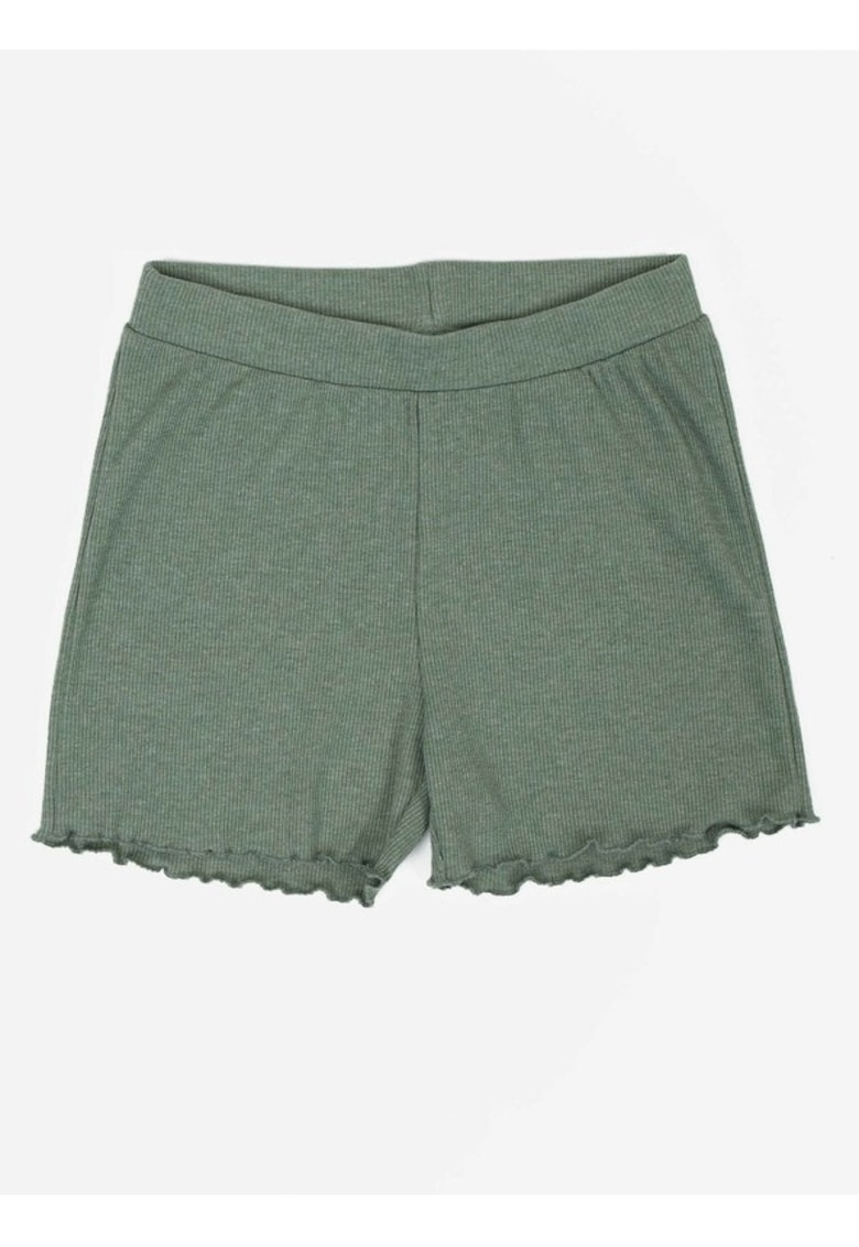 Pantaloni scurti cu talie medie uni