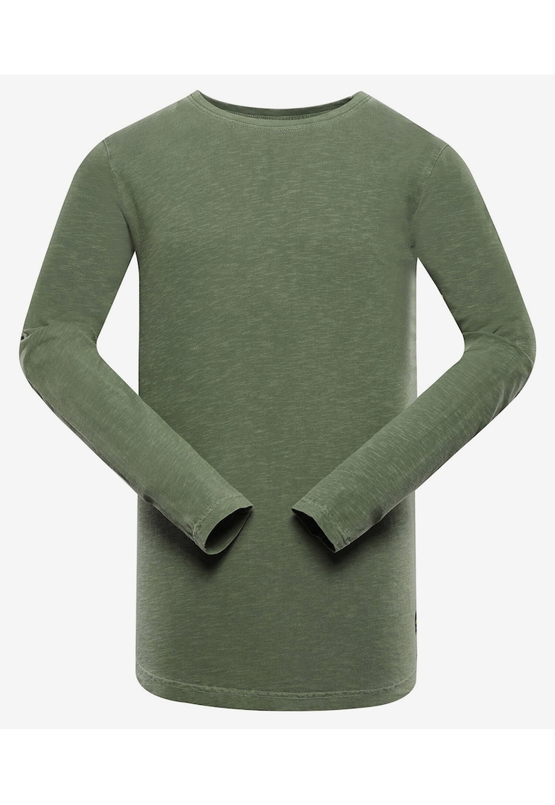 Bluza slim cu decolteu la baza gatului -