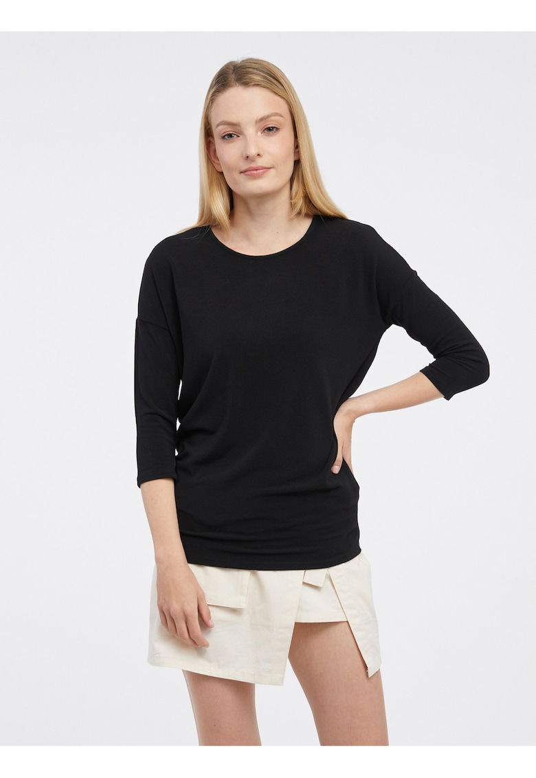 Pulover cu decolteu rotund Glamour -