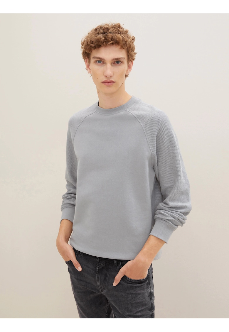 Bluza de trening uni din bumbac -