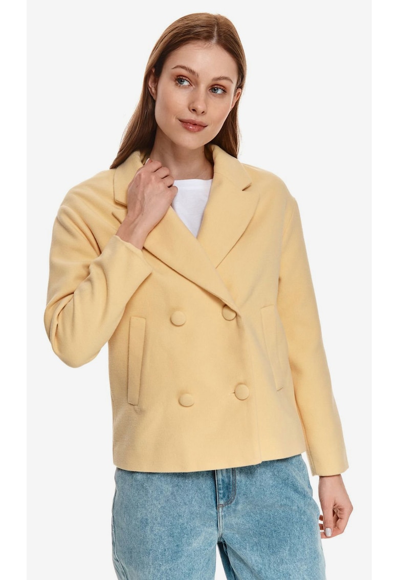 Jacheta cu model uni si maneci lungi