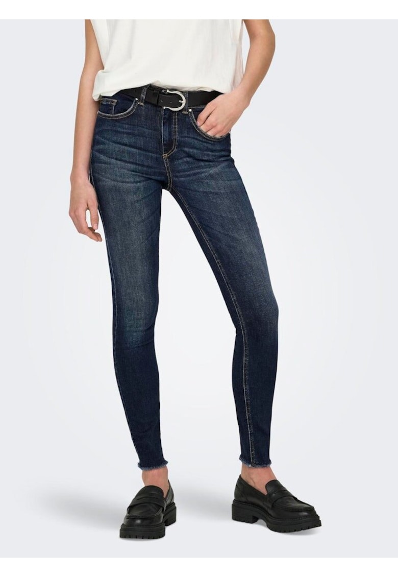 Blugi uni skinny Blush
