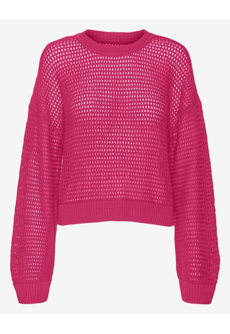 Pulover cu perforatii si maneci cazute Madera