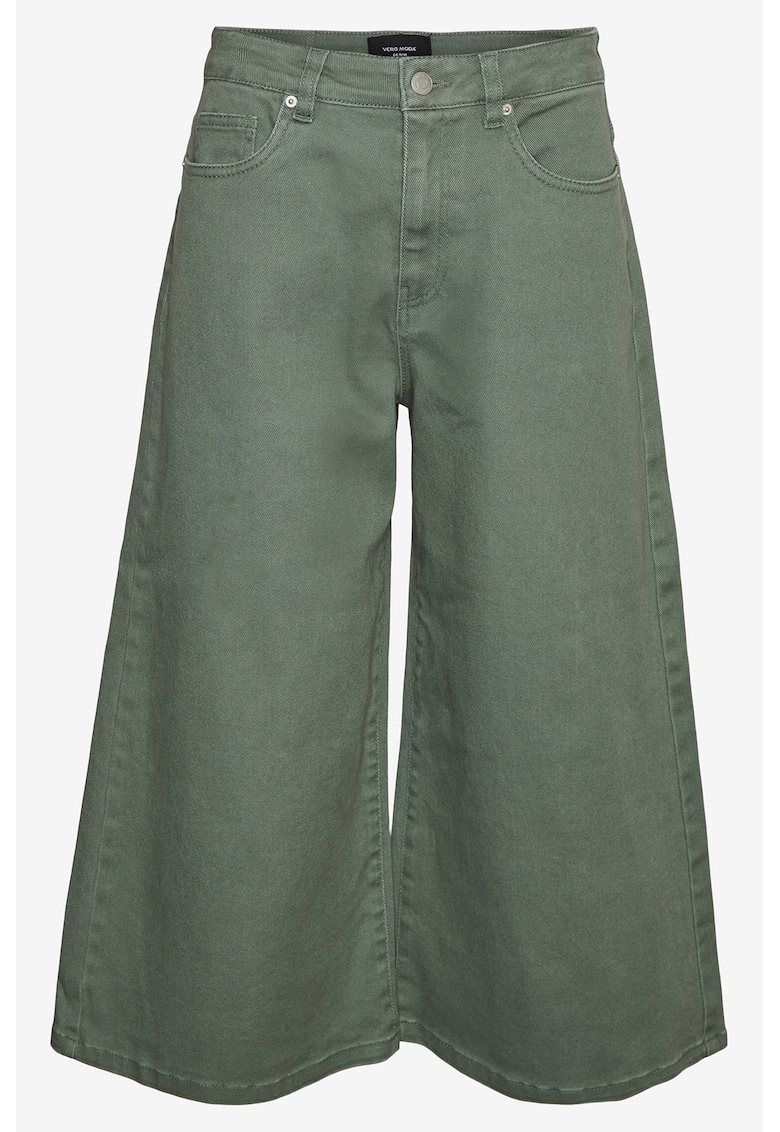 Blugi crop cu croiala ampla Clive -