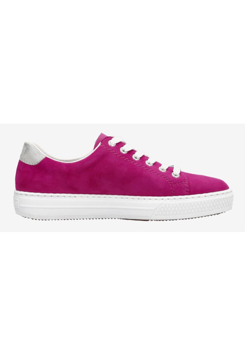 Pantofi sport din piele intoarsa cu fermoar lateral