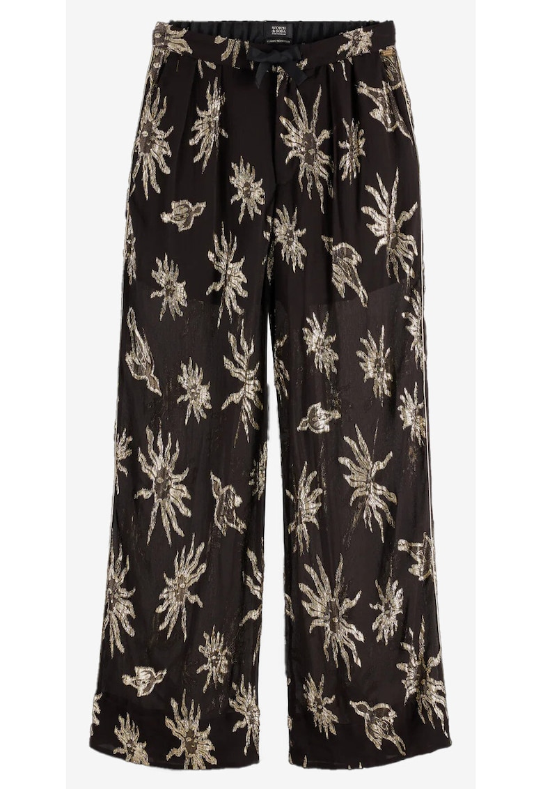Pantaloni cu model si snur in talie