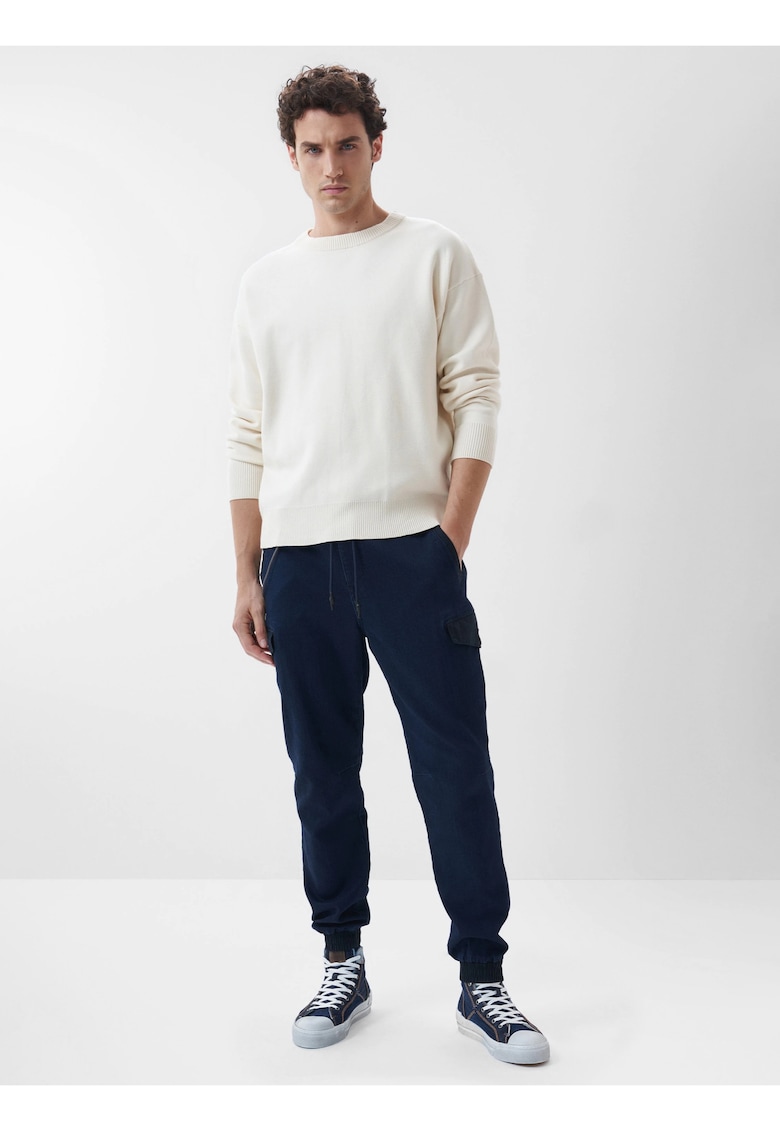 Pantaloni uni cargo