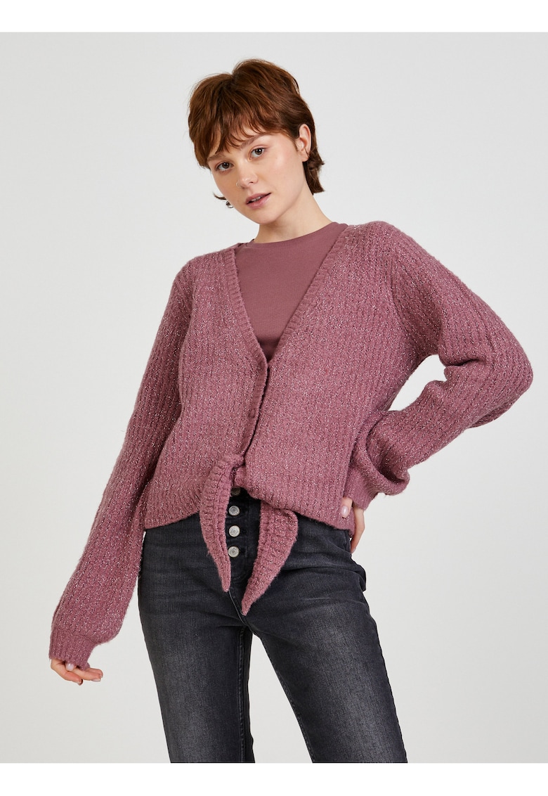 Cardigan tricotat cu nasturi -