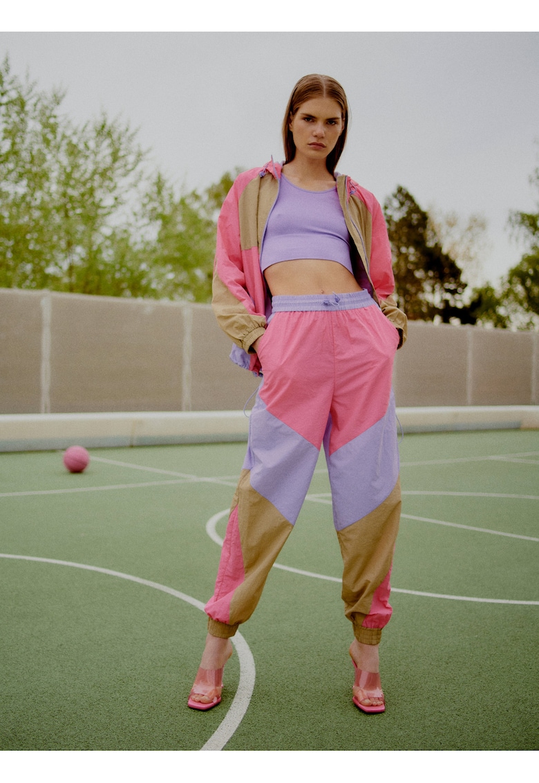 Pantaloni de trening cu talie inalta