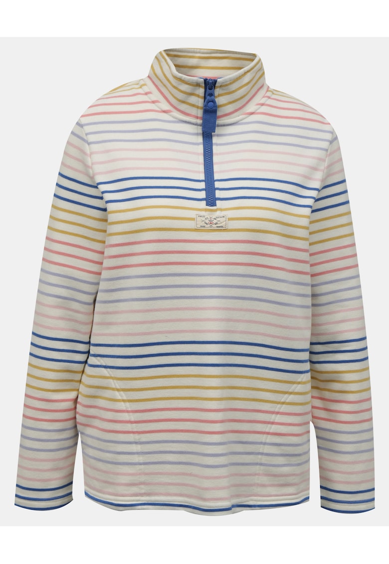 Bluza de trening cu dungi si guler ridicat - 34
