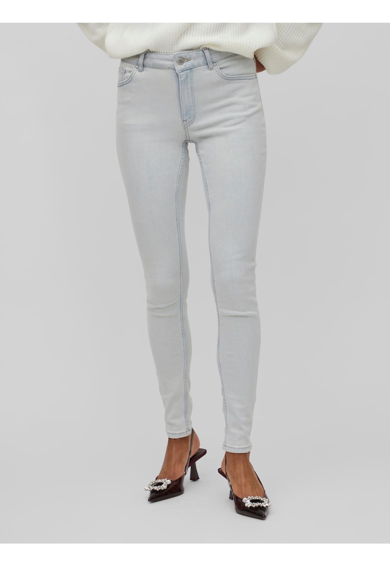 Blugi skinny cu talie medie