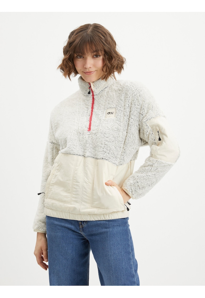 Bluza de trening cu fenta cu fermoar