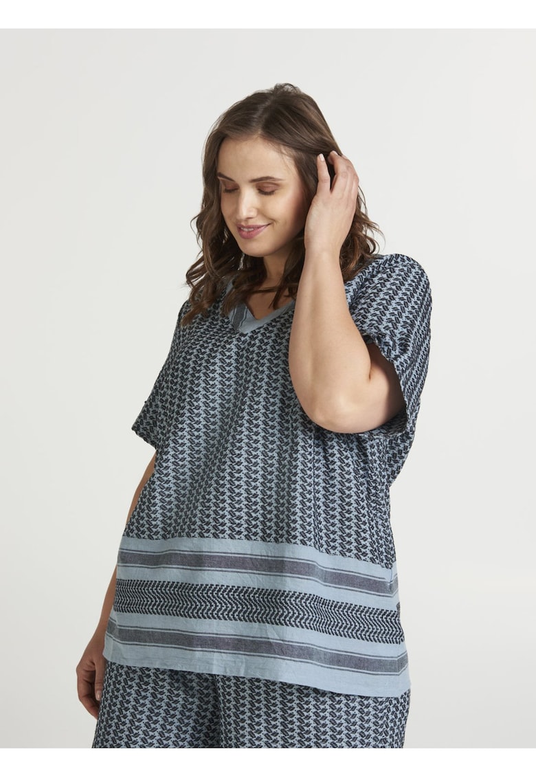 Bluza cu maneca scurta din bumbac