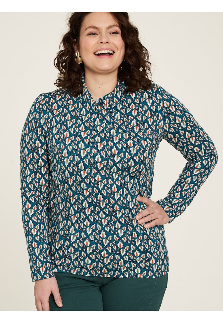 Bluza cu imprimeu grafic din amestec de bumbac organic