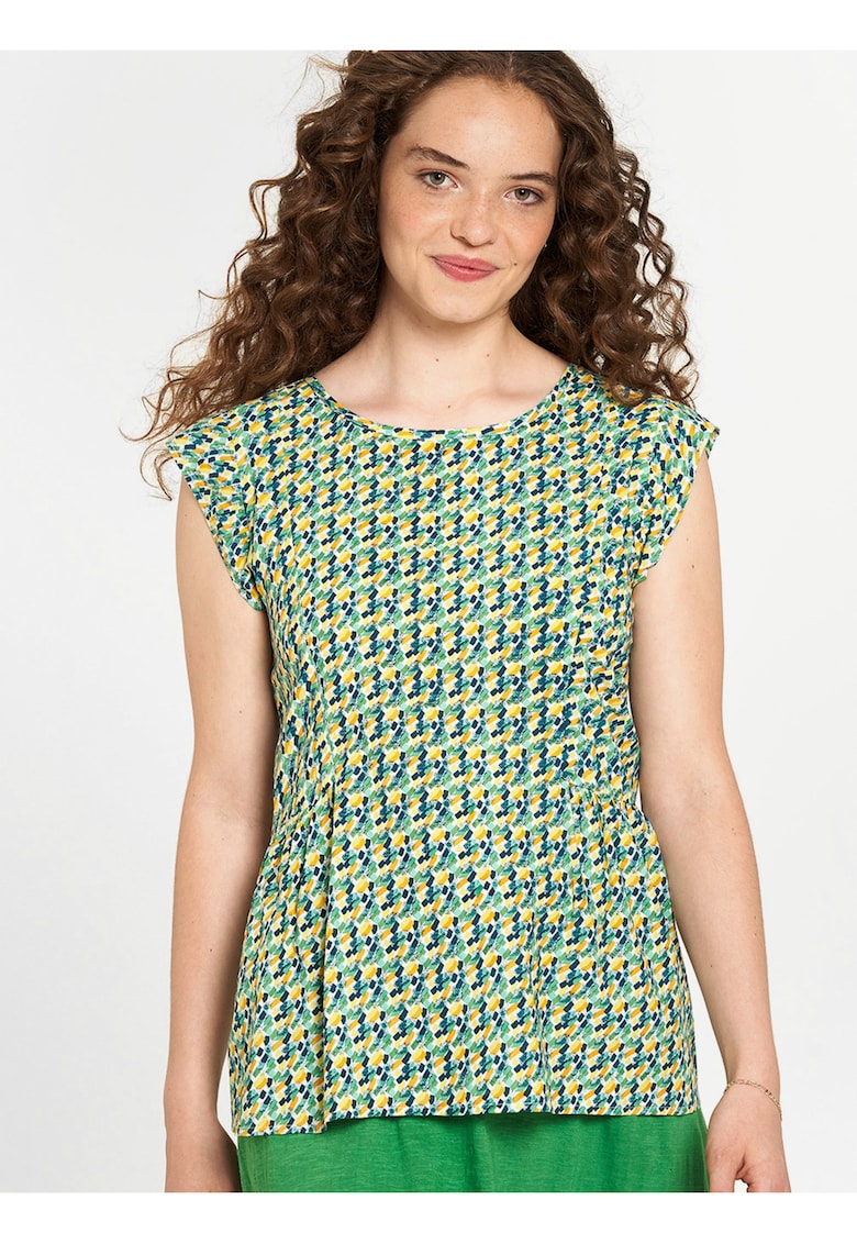 Bluza cu model si maneca scurta