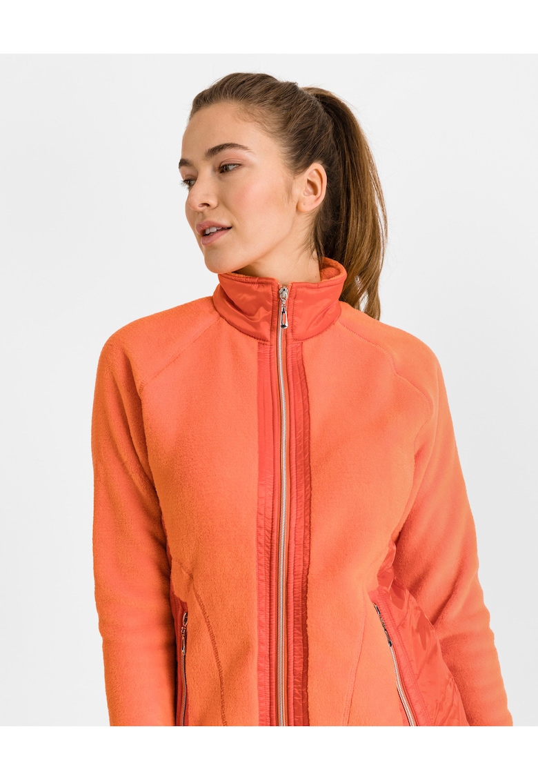 Bluza de trening cu fermoar si guler ridicat