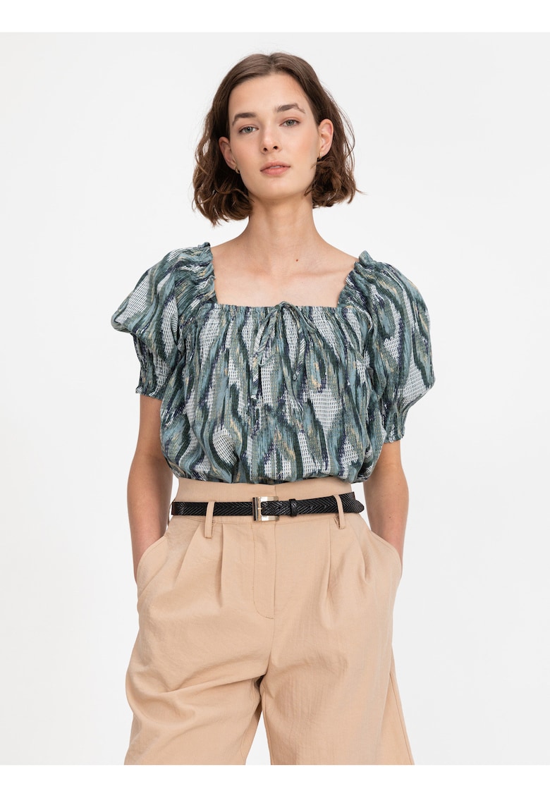 Bluza cu decolteu patrat Annabelle
