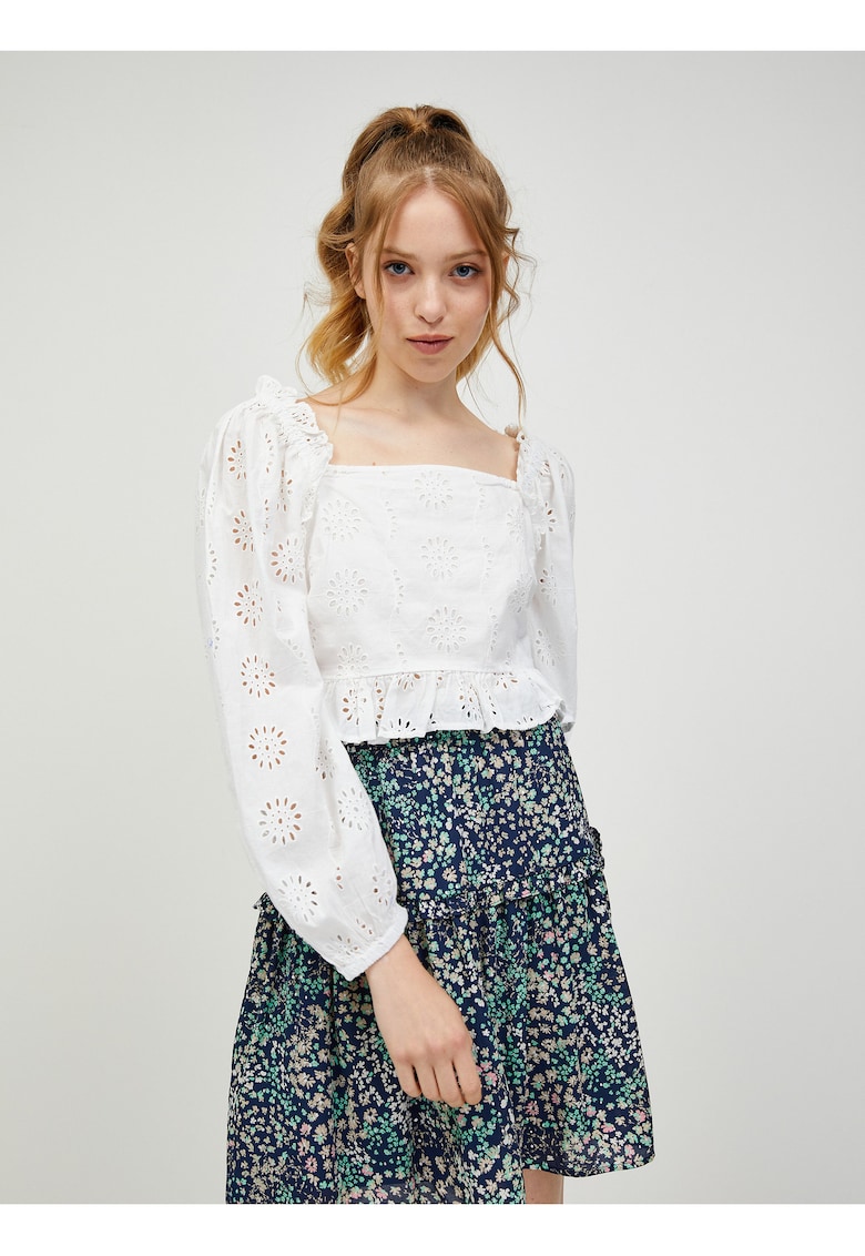 Bluza crop cu maneci bufante Naima -
