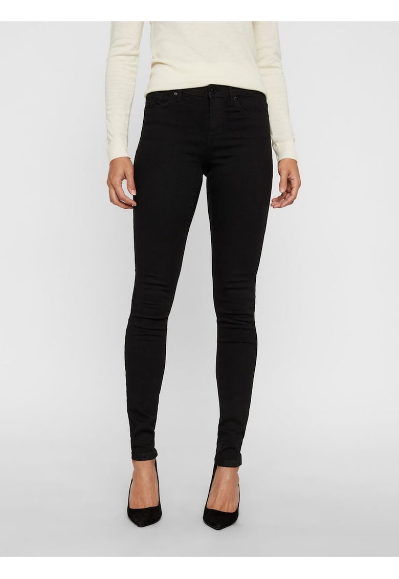 Blugi skinny cu talie inalta Tanya -