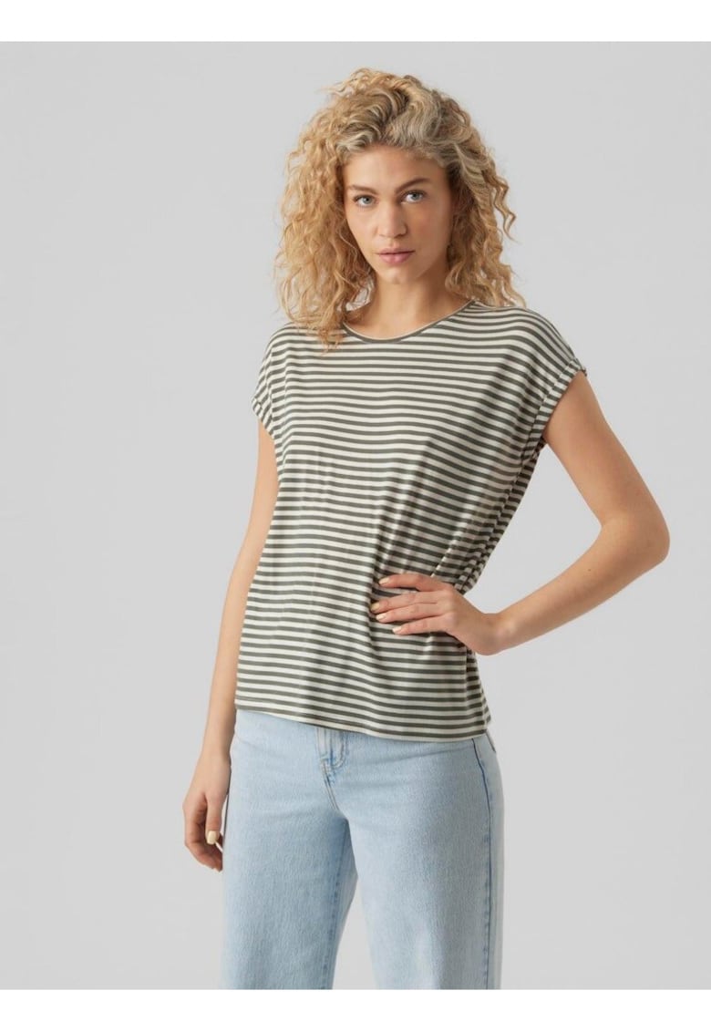 Tricou in dungi din amestec de lyocell -