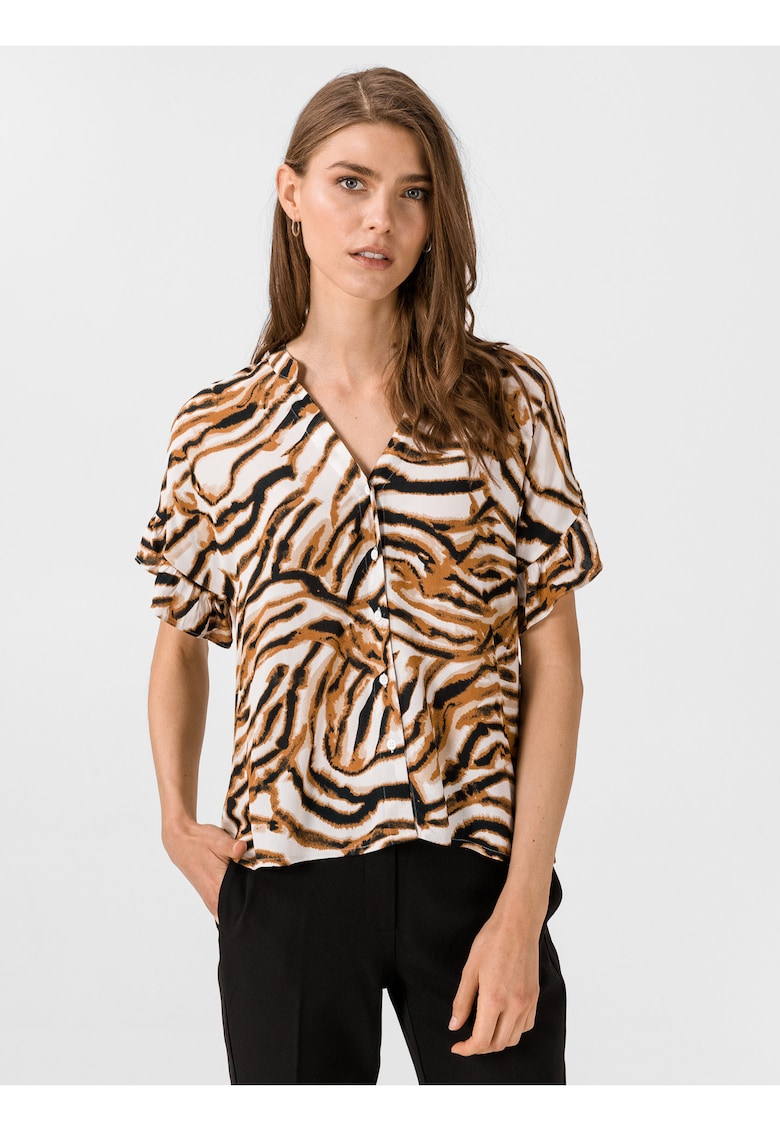 Camasa cu imprimeu leopard Kourtney