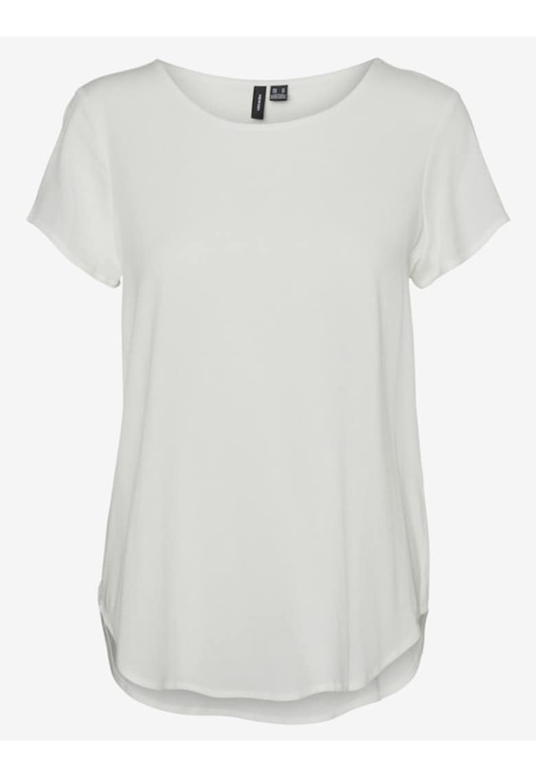 Tricou lejer cu decolteu rotund Bella -