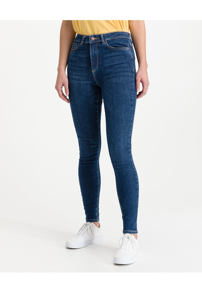 Blugi skinny cu talie inalta Sophia -