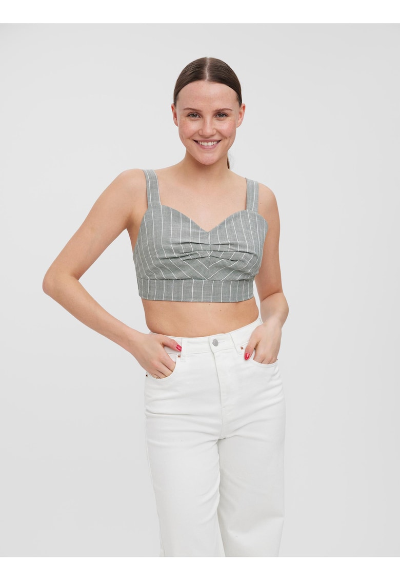 Crop Top din amestec de bumbac
