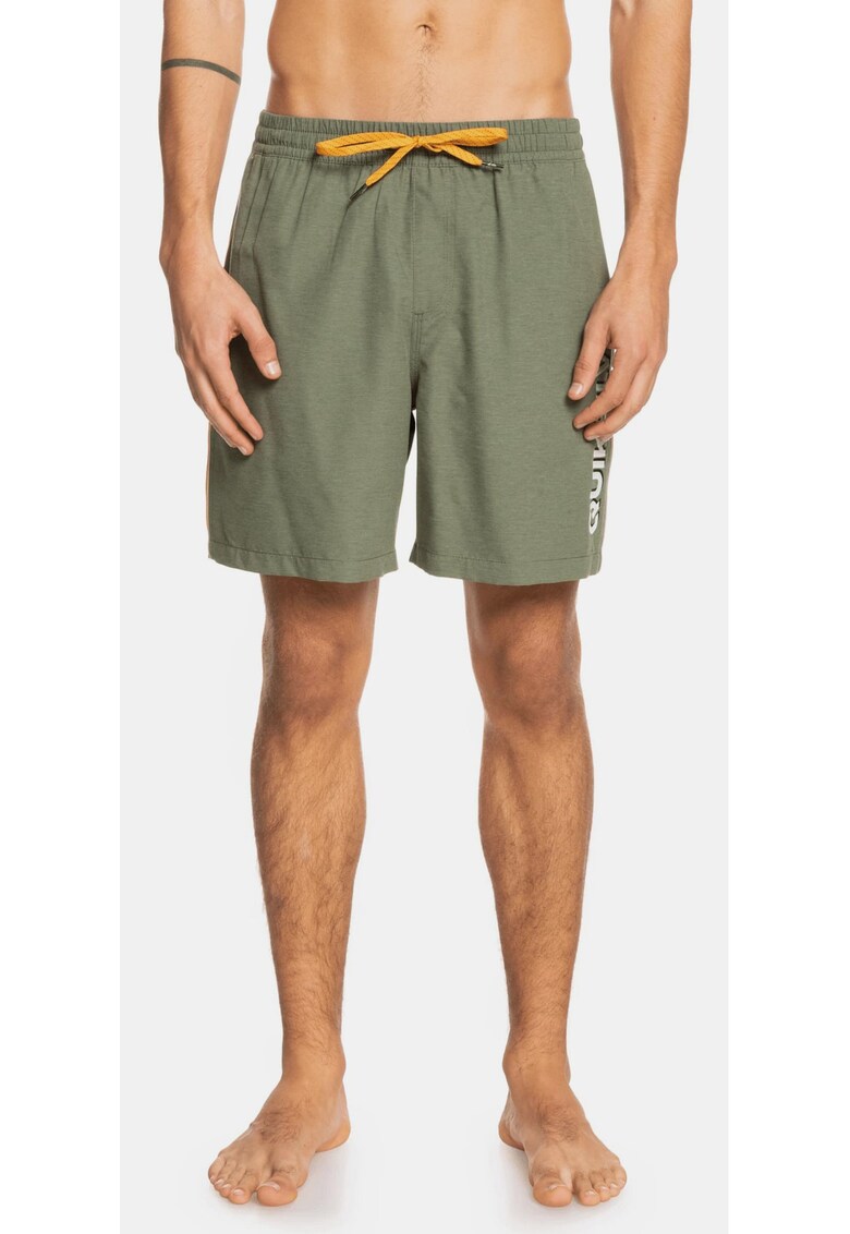 Pantaloni scurti de baie cu logo supradimensionat -