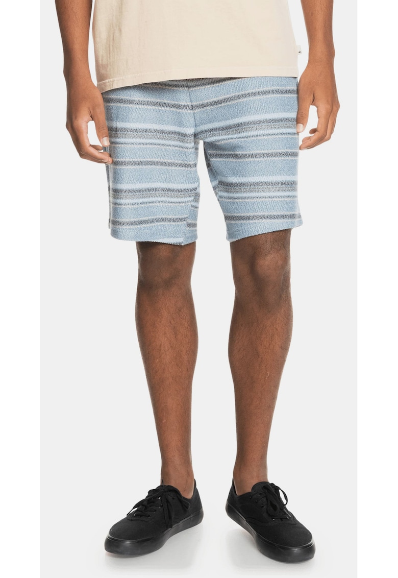 Pantaloni de trening scurti in dungi -