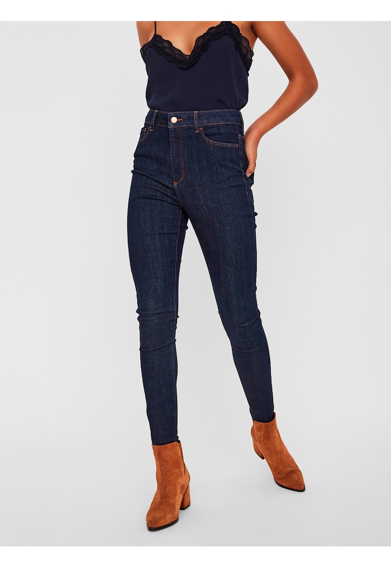 Blugi skinny cu talie inalta Sophia -