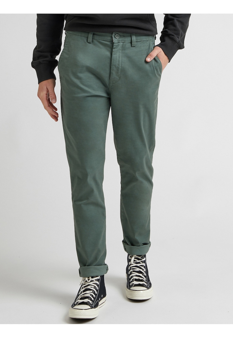 Pantaloni chino cu buzunare laterale -