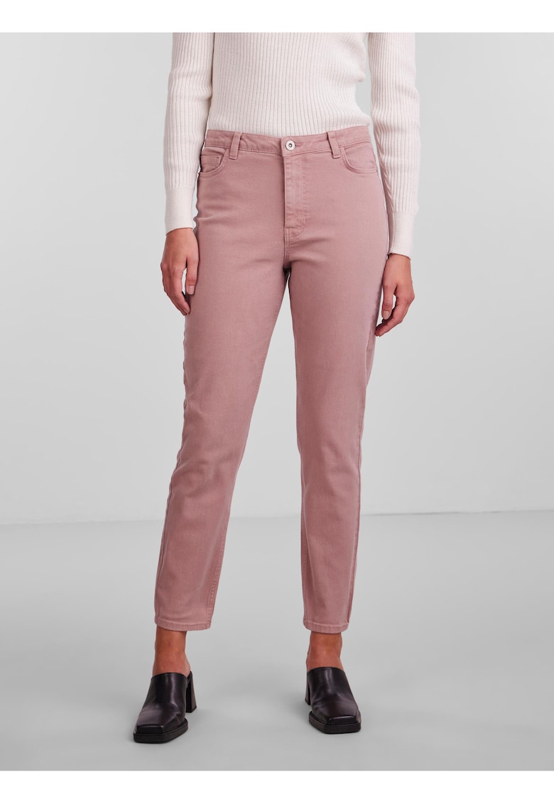 Jeans cu croiala mom fit Kesia -