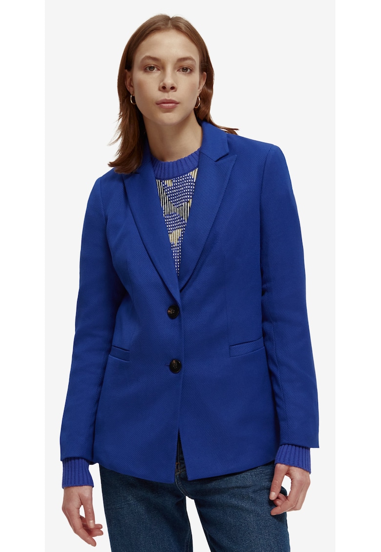 Sacou regular fit cu model uni