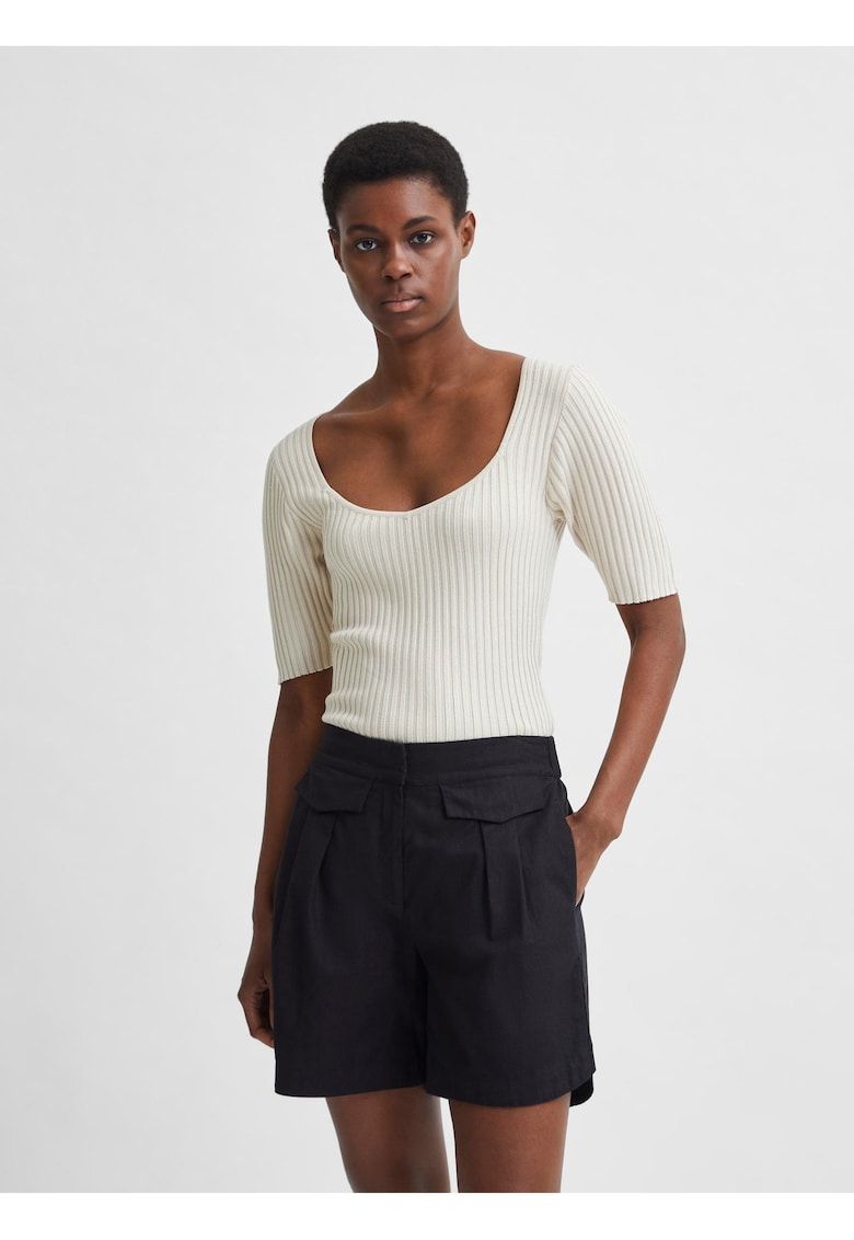Tricou din amestec de viscoza cu aspect striat