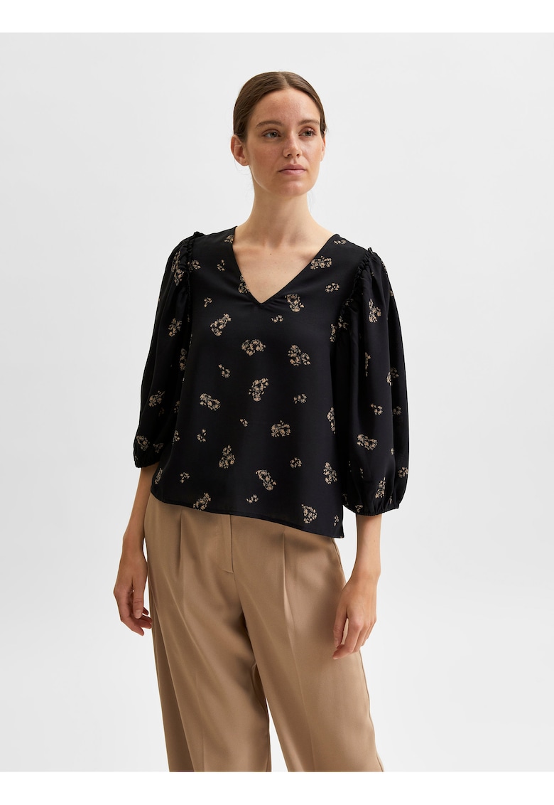 Bluza lejera cu maneci trei sferturi -