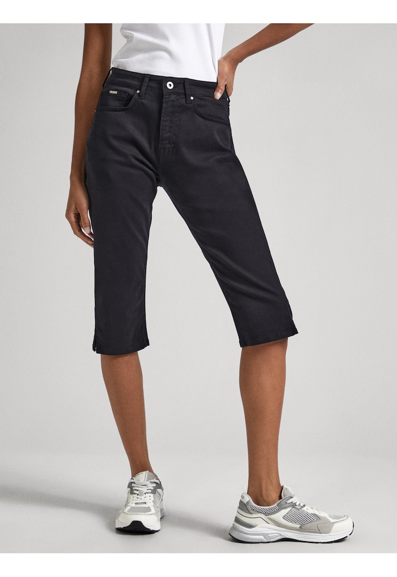 Bermude din denim - uni - Negru