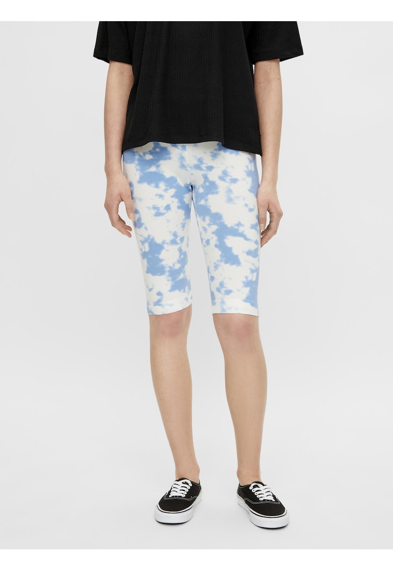Colanti scurti cu model tie-dye -